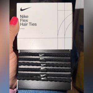Nike Black Hair Ties with Logo